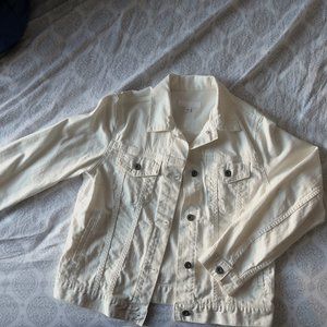 Uniqlo White Demin Jacket